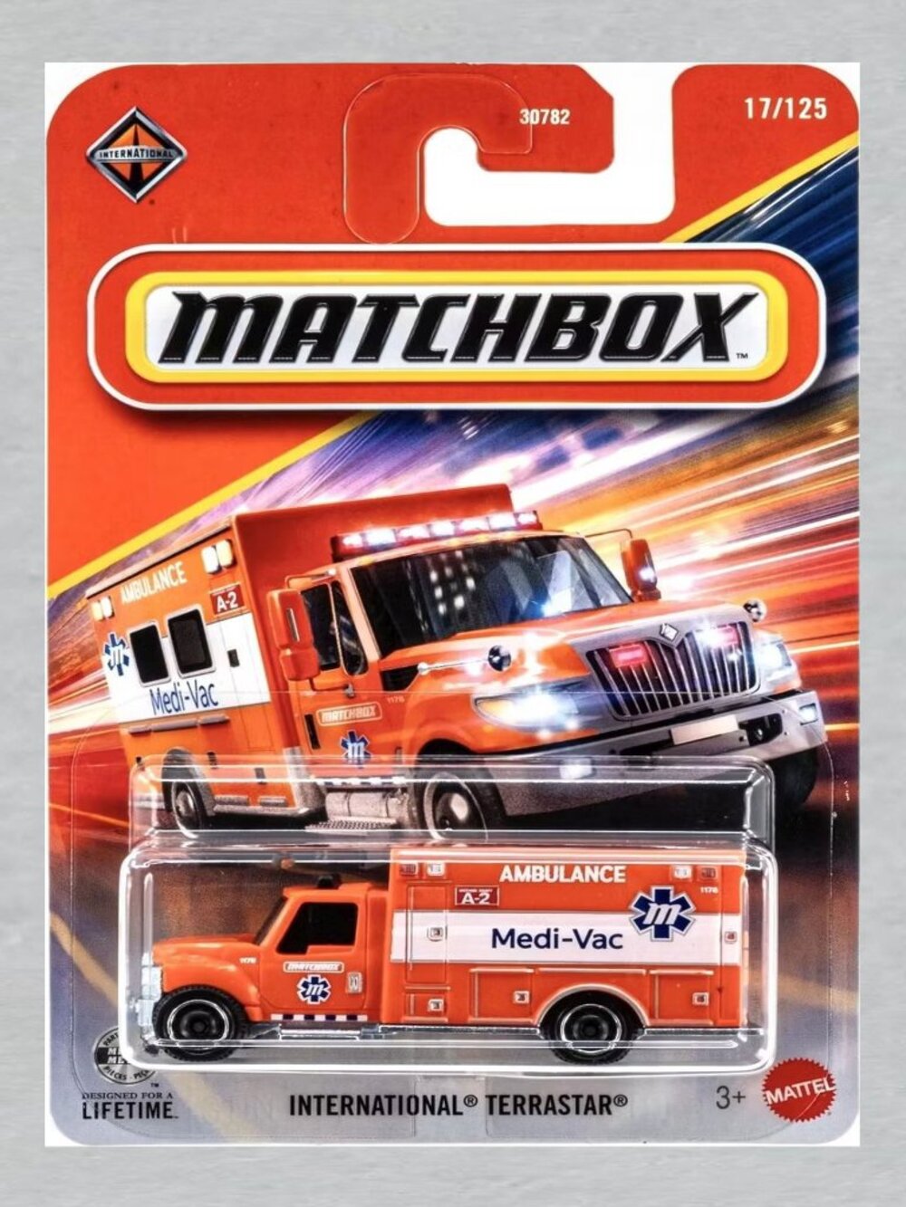 Matchbox International Terraster Ambulance ORANGE